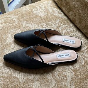 Steve Madden Black Women's Mules